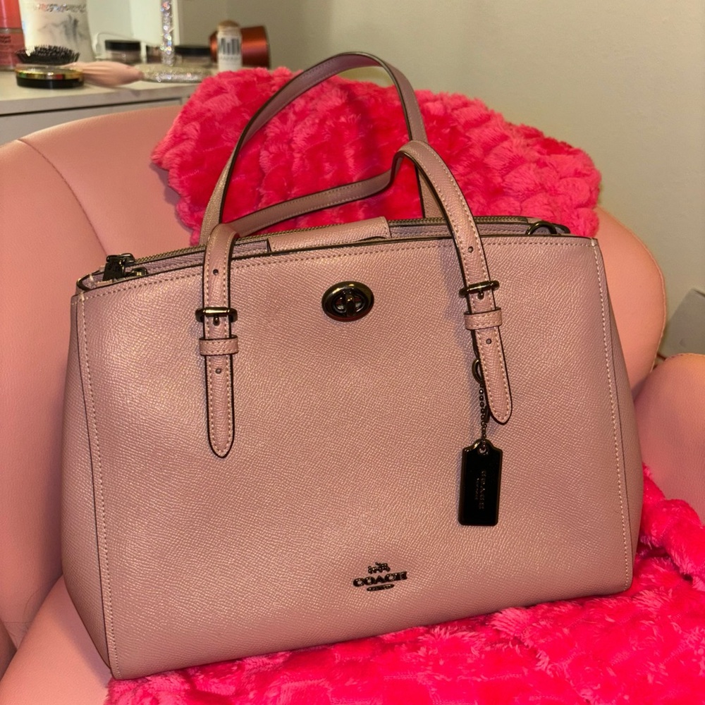 Coach Blush Pink Leather Purse
